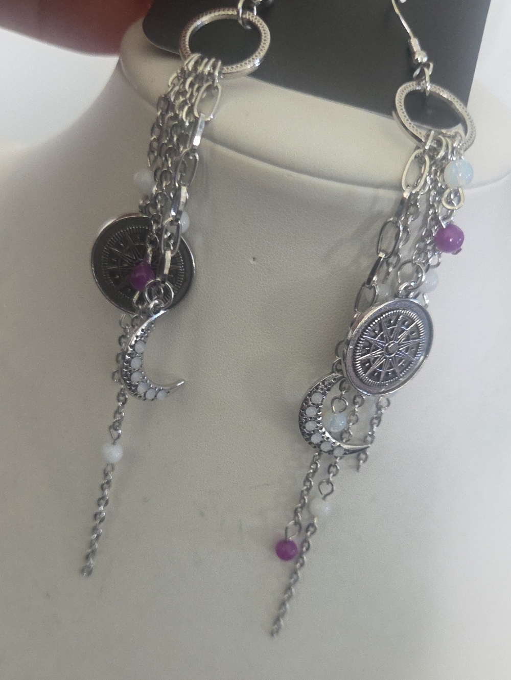 Paparazzi Esteemed Exploral Purple Earrings NWT